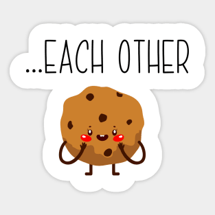 Made For Each Other Cookie Couple Matching Sticker